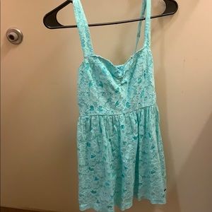 blue lace sundress